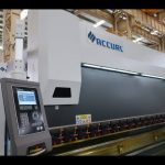 4 Aksaj CNC-premas bremsa maŝino 175-ton x 4000mm CNC-motorizitan kronadon