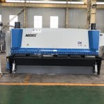 Hidraŭlika gilotina maŝino 3200mm x 8mm kun pneŭmatika materiala subteno